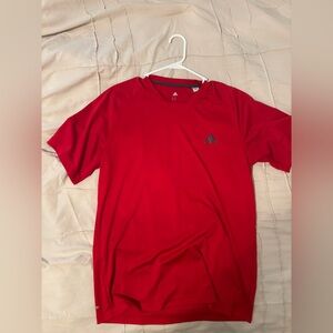adidas Red Short-Sleeve Performance Tee